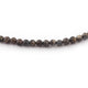 1 Strands Long Gray Moonstone Coated Faceted Round Ball Bead - Gray Moonstone Beads 9mm 14 Inches BR1847 - Tucson Beads