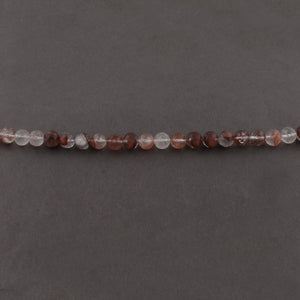 1 Strand Orange Rutile Faceted Round Ball Briolettes - Orange Rutile Briolettes 8mm 14 Inches BR2257 - Tucson Beads