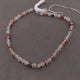1 Strand Orange Rutile Faceted Round Ball Briolettes - Orange Rutile Briolettes 7mm 14 Inches BR2263 - Tucson Beads