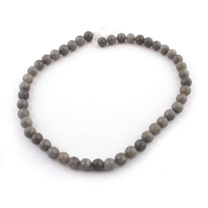 1 Strands Long Gray Moonstone Faceted Round Ball Bead - Gray Moonstone Beads 8mm 14 Inches BR2193 - Tucson Beads