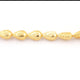 1 Strand 24k Gold Plated Designer Copper Casting Pear Drop Beads - Jewelry Making- 21mmx13mm 8.5 Inches GPC092 - Tucson Beads