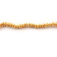 1 Strand 24k Gold Plated Designer Copper Casting Half Cap Beads - Jewelry - 8mmx3mm 8 Inches GPC485 - Tucson Beads