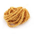 1 Strand 24k Gold Plated Designer Copper Casting Half Cap Beads - Jewelry - 8mmx3mm 8 Inches GPC485
