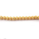 1 Strand 24k Gold Plated Designer Copper Casting Round Ball Beads - 11mm - Jewelry Making- 8 Inches GPC018 - Tucson Beads