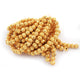 1 Strand 24k Gold Plated Designer Copper Casting Round Shape Beads - 9mm - Jewelry - 8 Inches GPC134 - Tucson Beads