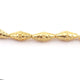 1 Strand 24k Gold Plated Designer Copper Bicone Beads - Jewelry - 26mmx11mm 8 Inches GPC325 - Tucson Beads