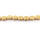 1 Strand 24k Gold Plated Designer Copper Casting Oval Flower Beads - Jewelry - 19mmx17mm 8 Inches GPC471 - Tucson Beads
