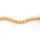 1 Strand 24k Gold Plated Designer Copper Casting Round Ball Beads - 9 mm - Jewelry Making  - 8 Inches GPC008 - Tucson Beads