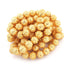 1 Strand 24k Gold Plated Designer Copper Casting Round Ball Beads - 16 mm Ball Beads - Jewelry Making- 8 Inches GPC318