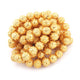 1 Strand 24k Gold Plated Designer Copper Casting Round Ball Beads - 16 mm Ball Beads - Jewelry Making- 8 Inches GPC318 - Tucson Beads
