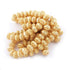 1 Strand 24k Gold Plated Copper Designer Wheel Round Beads - 18mmx13mm - Jewelry Making - 8 Inches GPC488