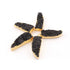 5 Pcs Black Agate 24K Gold Plated Horn Shape Sparkle Druzy Single Bail Pendant 36mmx13mm-40mmx13mm DRZ127