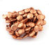 1 Strands Top Grade Finest Quality  Side Disc Round Scratch Finish Copper Beads 20mm 7.5inch GPC550