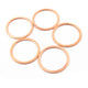 20 Pcs Solid Copper Link Charm Round Circle Copper Link 28mm -Great For Earrings GPC554 - Tucson Beads