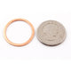20 Pcs Solid Copper Link Charm Round Circle Copper Link 28mm -Great For Earrings GPC554 - Tucson Beads