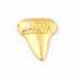 5 Pcs Beautiful Designer Shark Tooth 24k Gold Plated Over Solid Copper 23mmx20mm GPC561