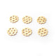100 Pcs Finest Quality Golden Flower Charm Pendant 24k Gold Plated  11mm  Pack of 100Pieces GPC564 - Tucson Beads