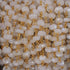 5 Feet White Rainbow Moonstone 6mm-7mm 24k Gold Plated Rondelles Rosary Style Beaded Chain - Wire Wrapped Chain BD173