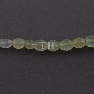 1 Strand Prehnite Briolettes - Prehnite Faceted Oval  Beads 7mmx8mm-9mmx13mm 9 Inches BR3779 - Tucson Beads