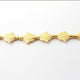 4 Strands Stamp Fish  Beads 24K Gold Plated on Copper - Fish  Beads 17mmx14mm  8 Inches Strand GPC523 - Tucson Beads