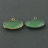 5 Pcs Green Chalcedony Faceted Oval Single Bail Pendant -SS232 (You Choose)