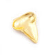5 Pcs Beautiful Designer Shark Tooth 24k Gold Plated Over Solid Copper 23mmx20mm GPC561 - Tucson Beads