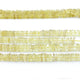 1 Strand Lemon Quartz Smooth Heishi Briolettes -  Flat Thin Beads 4mm 15 Inches BR3097 - Tucson Beads