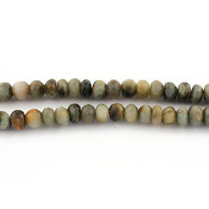 1 Strand Cat's Eye Faceted Rondelles -  Roundel Beads 8mm 8 Inches BR3171 - Tucson Beads