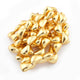 1 Strand Gold Fancy Trillion Beads 24K Gold Plated  - Copper Fancy Beads 20mmx13mm  8 Inch GPC463 - Tucson Beads