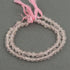 1 Strand Rose Quartz  Faceted Balls - Rose Quartz Balls Beads 6mm 7.5 Inches BR3965