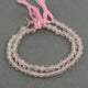 2 Strands Rose Quartz  Faceted Balls - Rose Quartz Balls Beads 6mm 7.5 Inches BR3965 - Tucson Beads