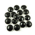 5 Pcs Black Onyx 925 Sterling Silver Faceted Round Single Bail Pendant - 18mmx15mm SS313