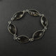 4 Pcs Smoky Quartz Faceted 925 Sterling Silver Marquise Double Bail Connector - 23mmx9mm  SS353 - Tucson Beads