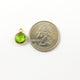 LISTING IS FOR (5) Pcs 925 Sterling Vermeil Peridot Hydro Faceted Round Single Bail Pendant - Peridot Hydro Pendant. SS393 - Tucson Beads