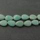 2 Strands Amazonite  Pear Drop Smooth Beads - Amazonite Briolettes 18mmx13mm 8 Inches long BR4067 - Tucson Beads