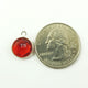 9 Pcs Red Hydro Round Faceted 925 Sterling Silver Single Bail Pendant 12mmx9mm-14mmX11mm SS454 - Tucson Beads
