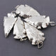 4 Silver Jasper Arrowhead Fully Silver Plated Pendant -  Electroplated With Silver Edge - AR193 - Tucson Beads