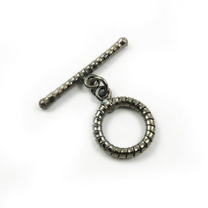 10 Pcs Fine Quality Oxidized Plated Toggle Beads  - Metal Beads -  Toggle Clasp 35mmx3mm-19mm  GPC629 - Tucson Beads