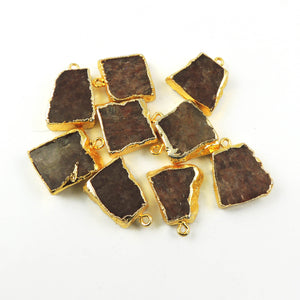 Mix Druzy Drussy Duzzy Cluster Electroplated 24K Gold Plated Single Bail Pendant Drz015 - Tucson Beads