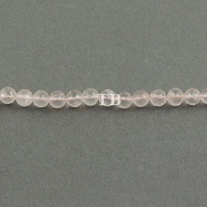 1 Strand Rose Quartz  Faceted Balls - Rose Quartz Balls Beads 7mm-8mm 7.5 Inches BR3949 - Tucson Beads