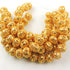 1 Strand AAA Quality Casting Fancy Rondelles 24K Gold Plated on Copper - Fancy Rondelles Beads 15mm 8 Inch Strand GPC495