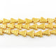 1 Strand 24k Gold Plated Designer Copper Casting Trillion Beads - Jewelry- 18mmx15mm 8 Inches GPC630 - Tucson Beads