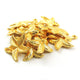 10 Pcs Gold Star Charm Pendant - 24k Matte Gold Plated  - Brass Gold Star Charm Pendant 24mmx20mm GPC213 - Tucson Beads