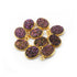 10 Pcs Mystic Purple  Druzy Druzzy Drusy Oval Shape 925 sterling Vermeil Single Bail Pendant 14mmx9mm SS261
