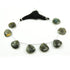 1 Long Strand Labradorite Faceted Briolettes - Heart Shape Beads 31mmx28mm-9 Inches BR3772