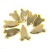 8 PCS Jasper Arrowhead 24k Gold  Plated Charm Double Bail Pendant - Electroplated With Gold Edge - 58mmx28mm-64x31mm AR349