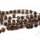 1 Strand Hessonite Faceted Side Drill Briolettes - Pear Shape Beads 7mmx5mm-9mmx5mm 8 Inches BR3256 - Tucson Beads