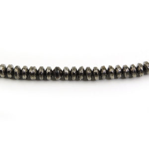 4 Strands AAA Quality Wheel Bead Black Copper Beads - Japanese Cap 6mm 7.5 inch Strand GPC679 - Tucson Beads