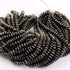 2 Strands AAA Quality Wheel Bead Black Copper Beads - Japanese Cap 6mm 7.5 inch Strand GPC679