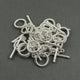 5 Pcs Fine Quality 925 Silver Plated Toggle Beads  - Metal Beads -  Toggle Clasp 34mmx3mm-24mmx18mm  GPC684 - Tucson Beads